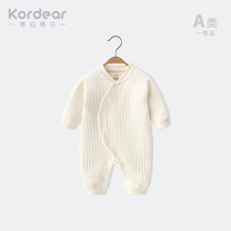 Baby autumn and winter clothes male newborn cotton jumpsuit spring and autumn thermal underwear baby quilted romper romper female