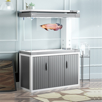 yee medium and large fish tank aquarium Living room household ultra-white glass free water double bottom filter golden dragon fish tank