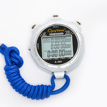 Metal waterproof electronic stopwatch single channel 10 60 luminous temperature memory sports running watch countdown timer alarm
