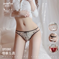 I admire sexy lady lace open crotch free of underwear perspective passion couple sex products thong pants