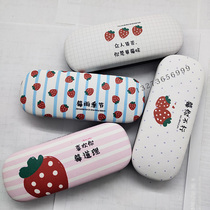 Factory direct sales of the new cute cartoon inkjet men and women optical myopia glasses case student frame glasses case
