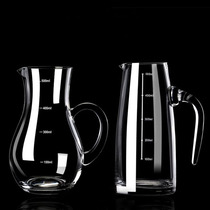 Liquor dispenser Red wine decanter household Hulk Zhu pot Road cup crystal glass ribbon scale wine cup set