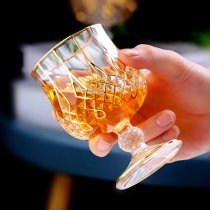 Light extravagance Gold Line foreign wine glass beer cup goblet Crystal brandy glass wine set