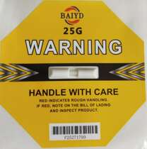 Logistics anti-shock label Anti-vibration label Vibration monitoring label Anti-collision label Anti-shock sticker Tilt display label