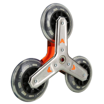 Carye aluminum alloy shopping cart wheel bearing large Crystal PU wear wheel bearing triangle upper staircase wheel