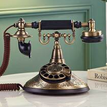 Los Bella retro telephone landline hotel folk home antique telephone ornaments old-fashioned turntable phone