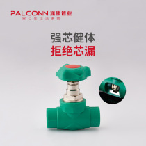 Paikang pipe industry high-end home decoration PPR full-diameter gate valve large flow copper core reinforcement ppr globe valve door Green