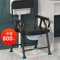 Xinjiang toilet chair folding pregnant women bathing mobile toilet stool toilet patients toilet chair elderly stool