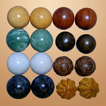 Jade Handball Healthcare Balls Aged Fitness Balls Solid Wood Health Care Massage Balls Exercises Rehabilitation Solid Bodybuilding Pair