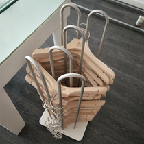 Clothing store hanger storage and finishing rack artifact Removable gold stainless steel display shelf shelf for hanger