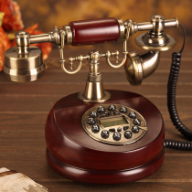 Yueqi antique European style pastoral solid wood telephone retro fashion creative home landline telephone landline telephone landline