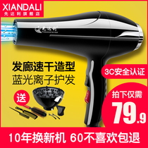 Xiandali hair salon dedicated electric hair dryer household high-power quick-drying barber shop blower negative ion hair care