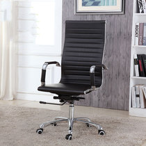 Body Ergonomics Computer Chair Brief Modern High Back Conference Chair White Leather Face Office Chair Fashion Class Front Seat