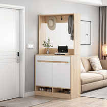 Entrance cabinet shoe cabinet integrated living room partition cabinet modern simple entrance door foyer cabinet small apartment screen decoration cabinet