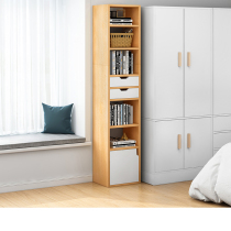 Bookshelf floor simple living room storage narrow slit small bookcase bedroom simple multi-layer shelf Student Space