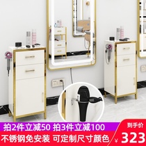 Hairdressing shop small cabinet barber shop tool cabinet hair salon special tool cart cutting Cabinet tool table cart locker