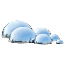 THICKENED 15MM STAINLESS steel SEMICIRCULAR ball MIRROR bright spherical head elevator decorative ball hollow SEMICIRCULAR mold