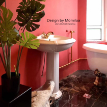 Meijing original export Meima European style personality retro ceramic column basin Wash basin Bed and breakfast hotel home