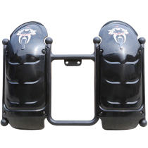 Motorcycle bumper guard bar storage box with lid crane anti-drop thickening aggravated plastic steel 125 modification
