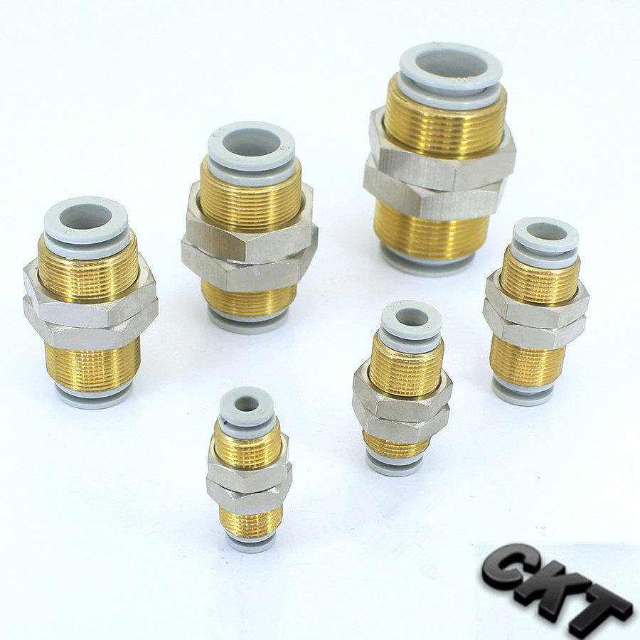 CKT brand trachea connector PM KQ2E04 06 08 10 12 16-00 wear plate partition air connector