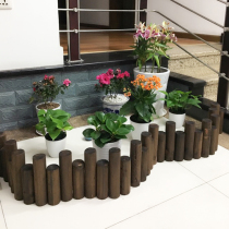 Anti-corrosion wood fence fence outdoor vegetable garden garden fence interior decoration round wooden pile partition fence