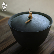 Nine Earth tea set Tea Bowl Japanese coarse pottery bowl cup thick retro Jingdezhen handmade large Kung Fu Tea Bowl