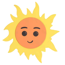 New sun smiley face dance props Hand flower stage performance supplies Sports Games admission opening ceremony