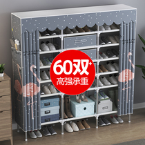 Shoe shelf multi-layer dust-proof Oxford cloth home interior beautiful economical simple door shoe cabinet storage large capacity