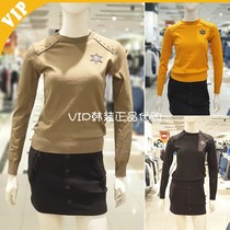 Korea PEARLY GATES golf long sleeve female 21 summer round neck star breather knit jumper