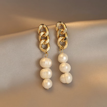 KarNia Cania with small pearl earrings 925 silver pin Korean temperament New earrings earrings earrings 