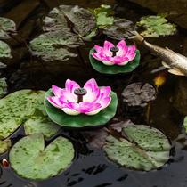 (Indoor separation type)Lotus leaf solar fountain automatic water spray fish pond rockery circulating water pump Household small