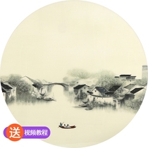 Su embroidery handmade diy kit self-embroidery material package beginner self-embroidery entry stitch Jiangnan water town Suzhou