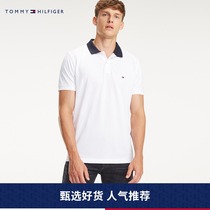 TOMMY HILFIGER MENS SPRING AND SUMMER FASHION SHORT-SLEEVED POLO SHIRT-REGULAR EDITION MW0MW09735