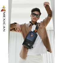 Rice Straw Man Chest Bag Male Tide Card Sport Street Casual Small Cross Difference Bag Fashion Single Shoulder Bag Men Skew Satchel