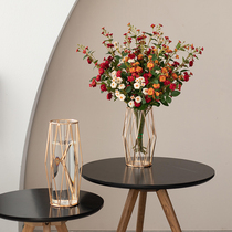 Southern Cross American light luxury metal vase European living room ornaments creative flower arrangement decoration cable