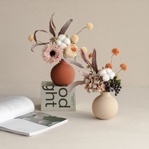 South Cross Star Emulation Flower Living-room Fake Flower Furnishing Dry Flower Table Flower Art Swing Piece Decorative ceramic vase and Xu