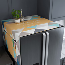 Refrigerator dust cover cloth cover cloth cloth washing machine freezer cover universal single door double door storage decorative top film