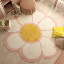 Round carpet Childrens bedroom ins wind Nordic round study chair Household girl bedside room mat Summer