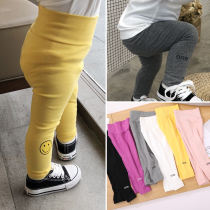 Baby baby pants autumn winter clothing pure cotton high waist and belted underpants small leggings pants male and female children wearing long pants