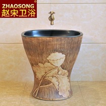 Ceramic mop pool balcony toilet household mop pool integrated room outdoor small size courtyard washing mop basin