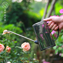 Tashas garden transparent kettle household resin watering water bottle fertilizing pot pot watering pot flower drenching water pot sprinkler