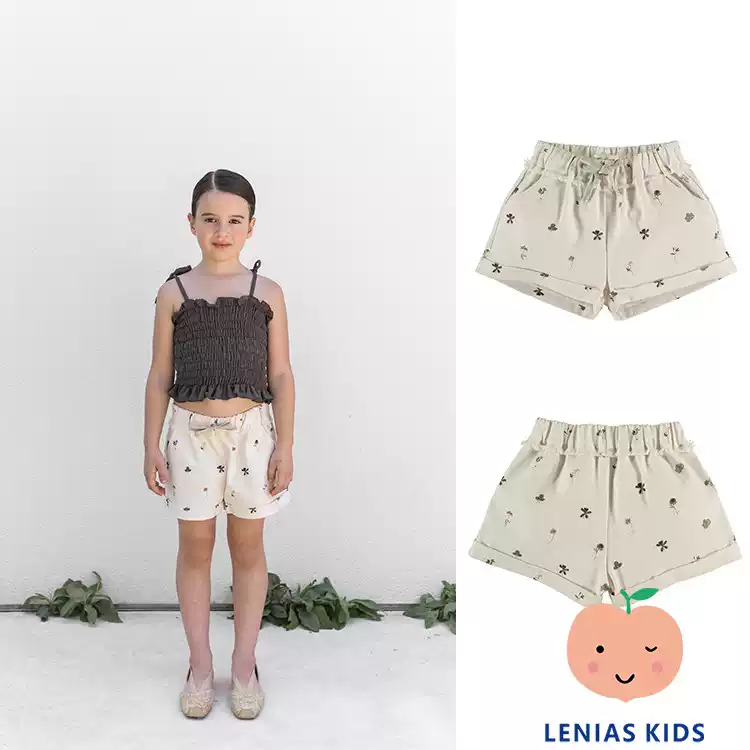lenias LN家belle chiara21SS春夏 树叶印花百搭短裤