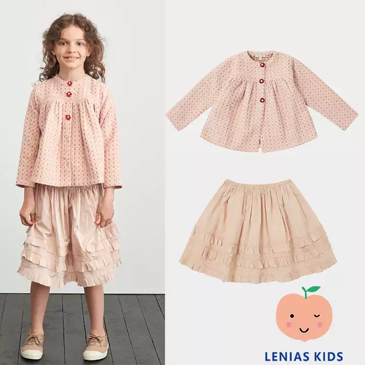 lenias LN家 CARAMEL 22SS春夏 甜美花朵外套+半裙