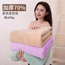 Increase the thickened cotton coral velvet bath towel for men and women children four seasons can not lose hair no color than high density water absorption