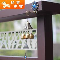 New product nine leaves Bell Lotus pure copper New Wind Bell pendant copper bell home accessories sound good style beautiful