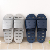  Bathroom slippers wholesale four seasons bathroom hollow bath non-slip hotel plastic cool slippers for men and women in summer