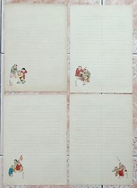 60s painting baby drama blank letter Paper 4 letterhead old objects genuine collection can be used as film and television props