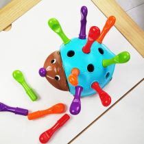 Childrens concentration training puzzle hand-eye coordination hedgehog kindergarten early education enlightenment cognitive toys