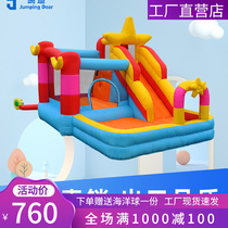 Inflatable Castle trampoline home star jumper children naughty Castle indoor and outdoor slide slide square toys