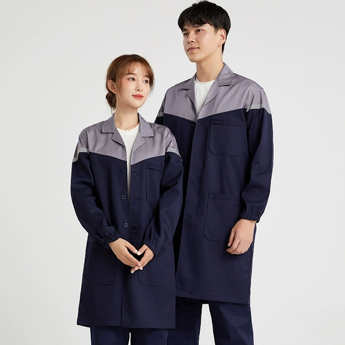 Осенняя пылезащитная крышка для работы, длинный нагрудник, износостойкий лонгслив, рабочая одежда, делается под заказ